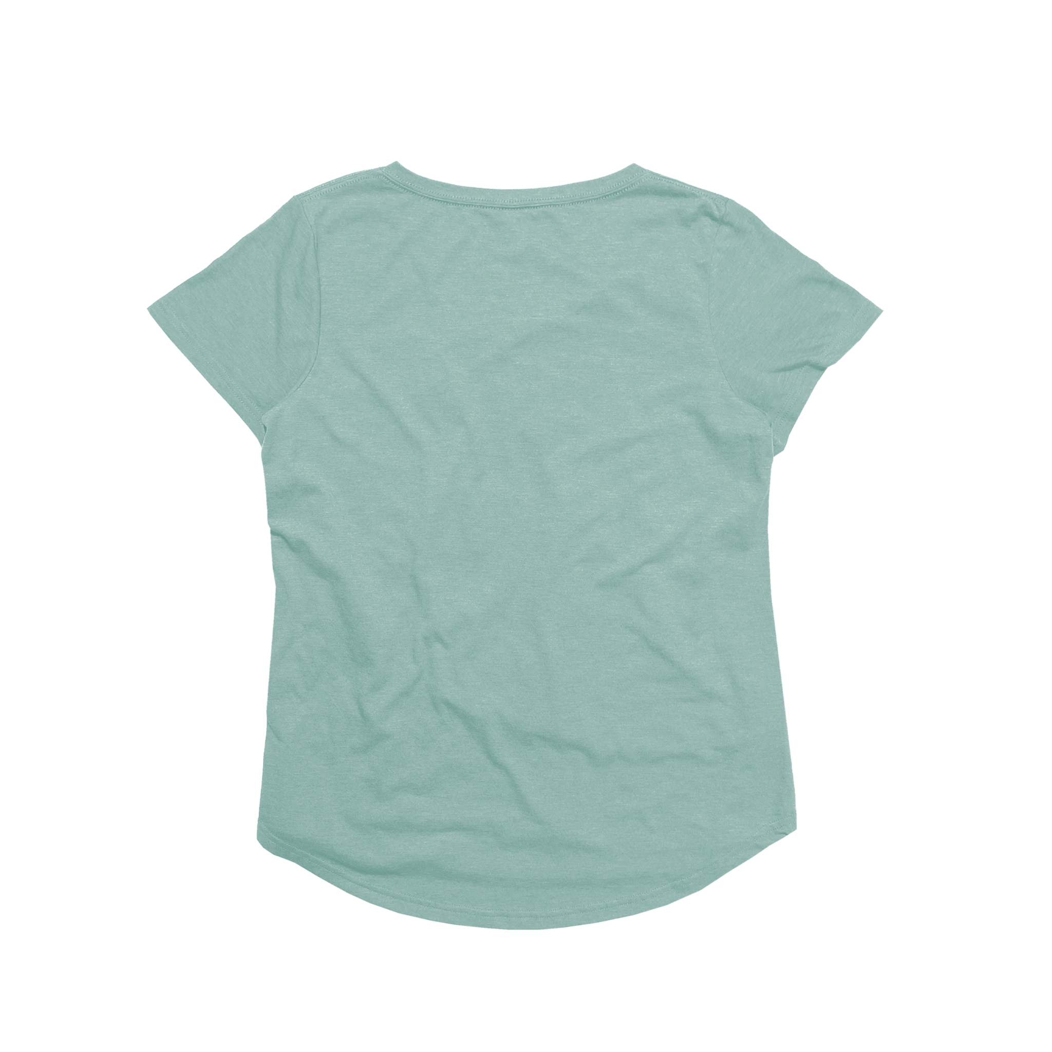 Ladies Eco-Triblend Drop Hem V-Neck Pocket Tee