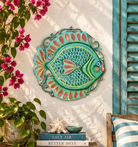 Turquoise Fish with Scales