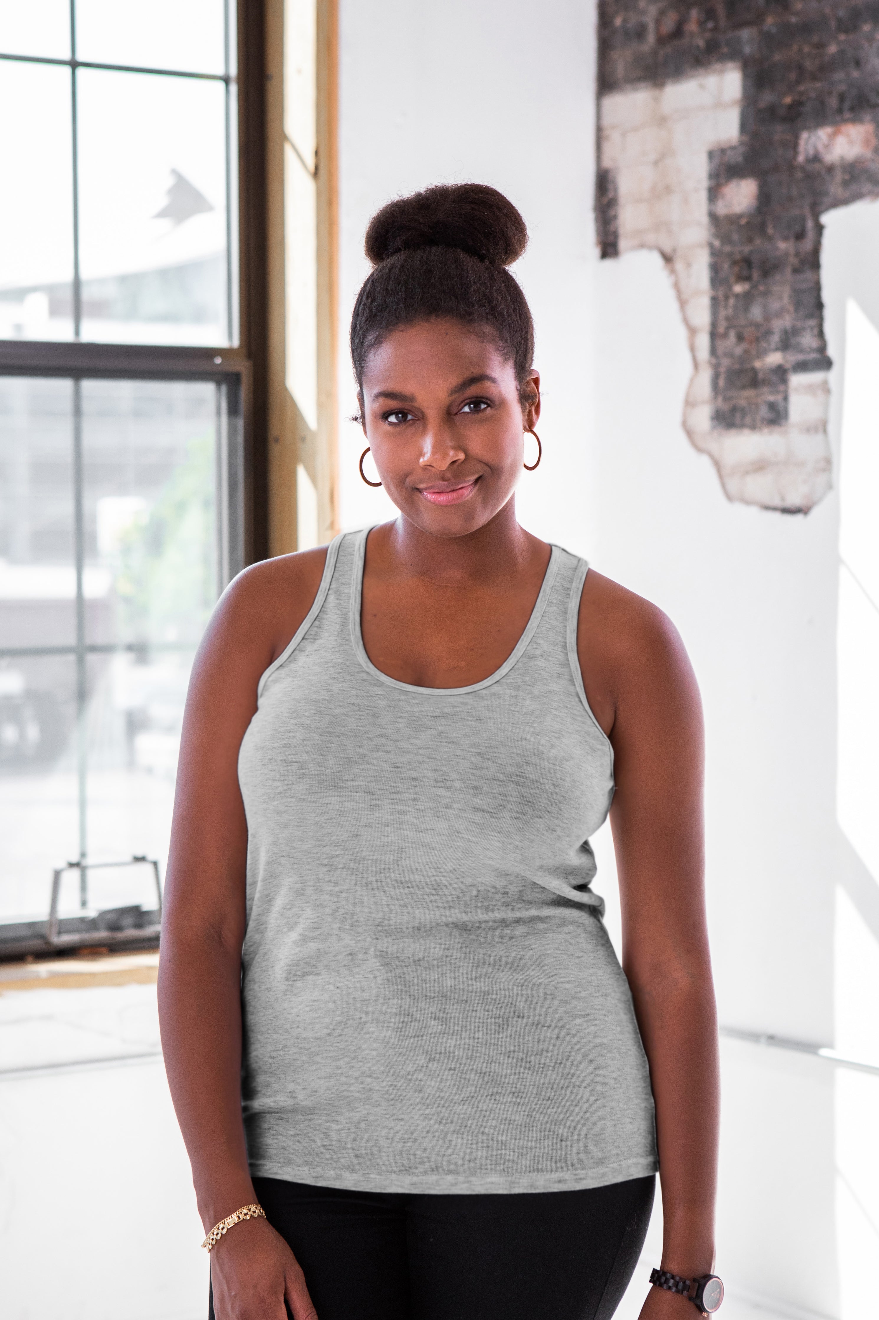 Ladies Premium Cotton Rib Racerback Tank