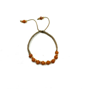 Jameson Macrame Bracelet- Terracotta