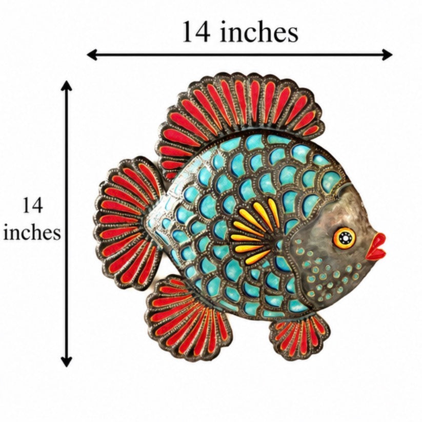 Medium Orilien Fish- Pink & Blue