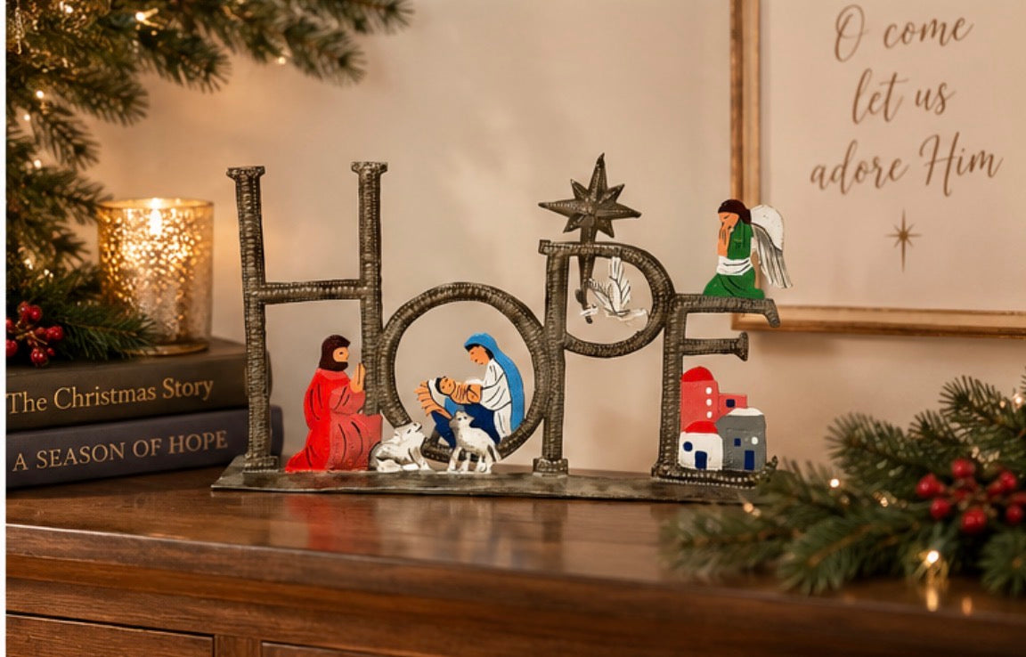 Hope Nativity Painted