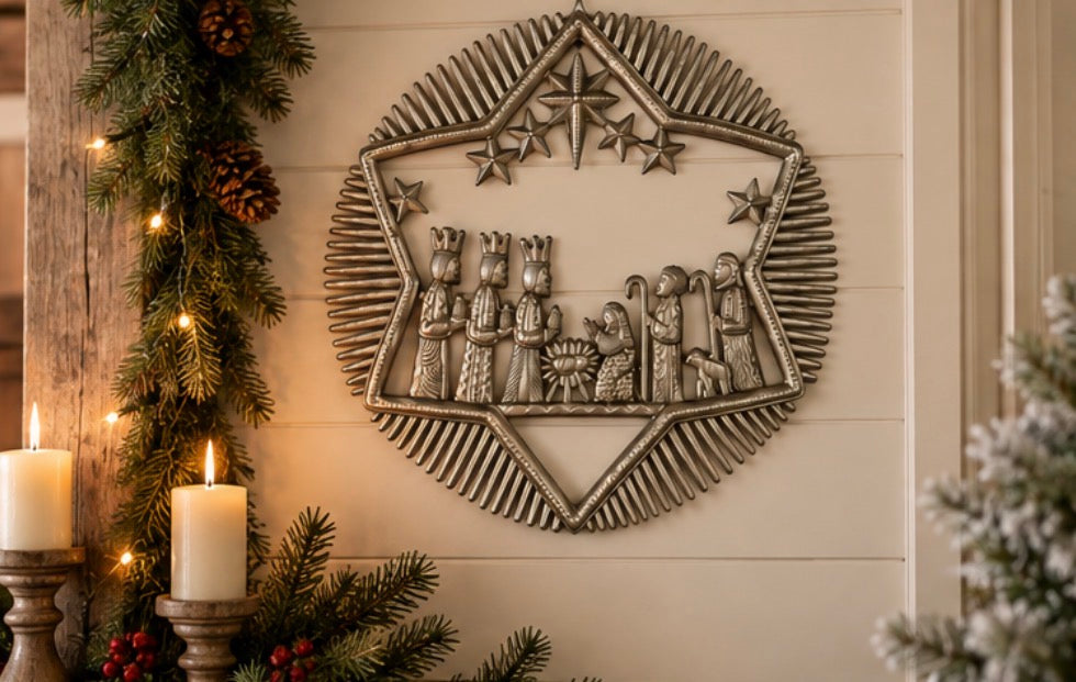 Shining Star Hanging Nativity