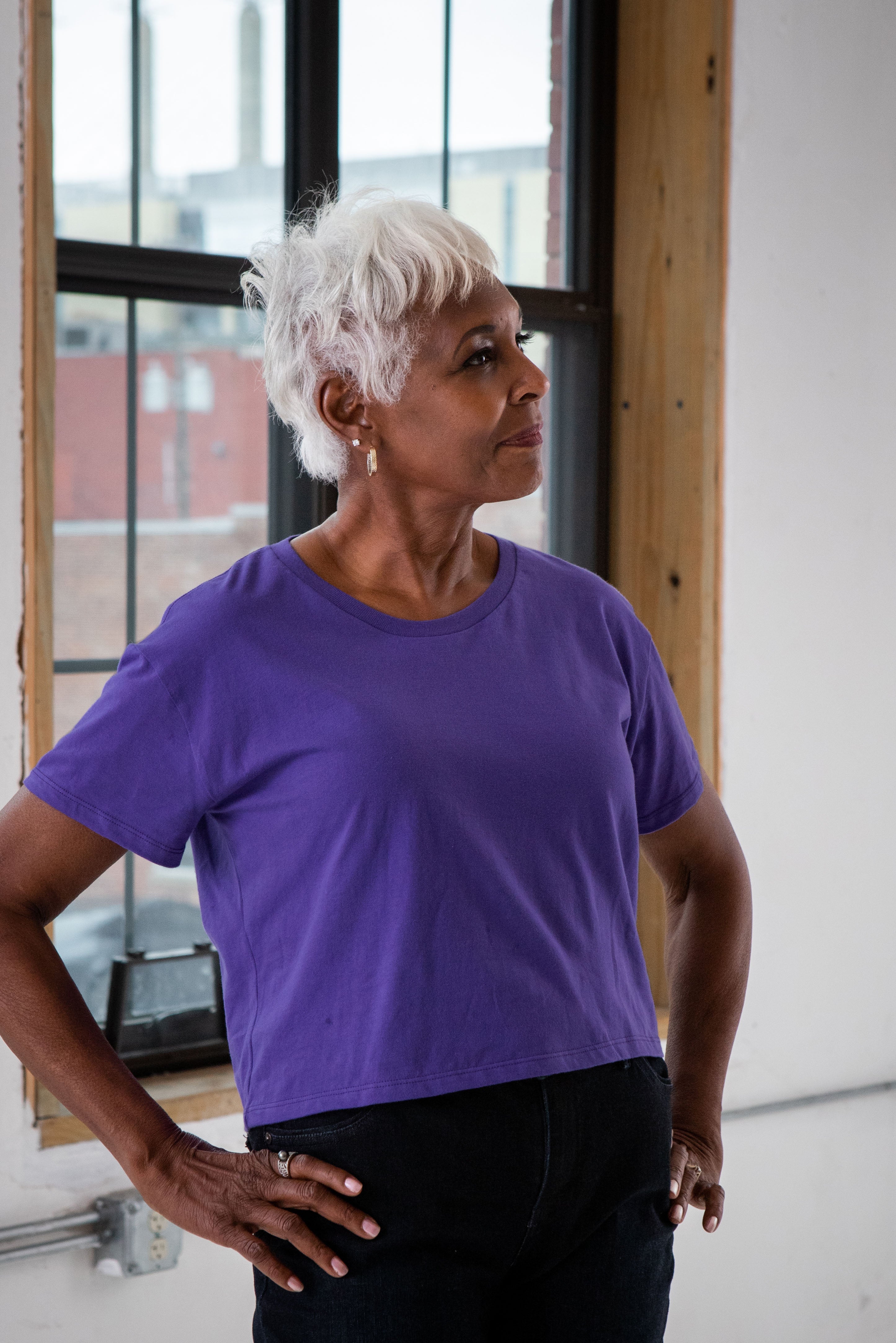 Ladies Premium Cotton Crop Tee