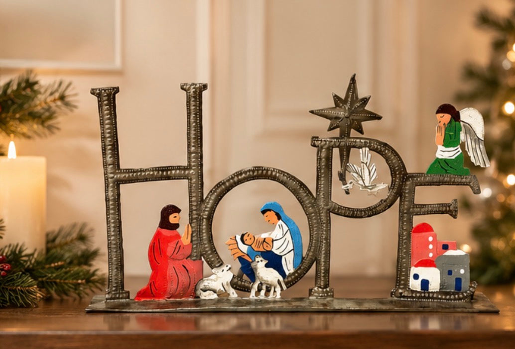 Hope Nativity Painted