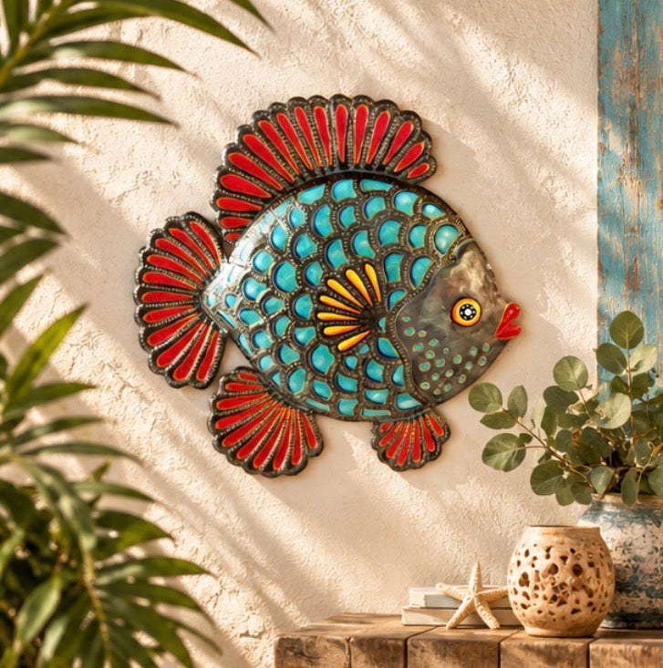 Medium Orilien Fish- Pink & Blue