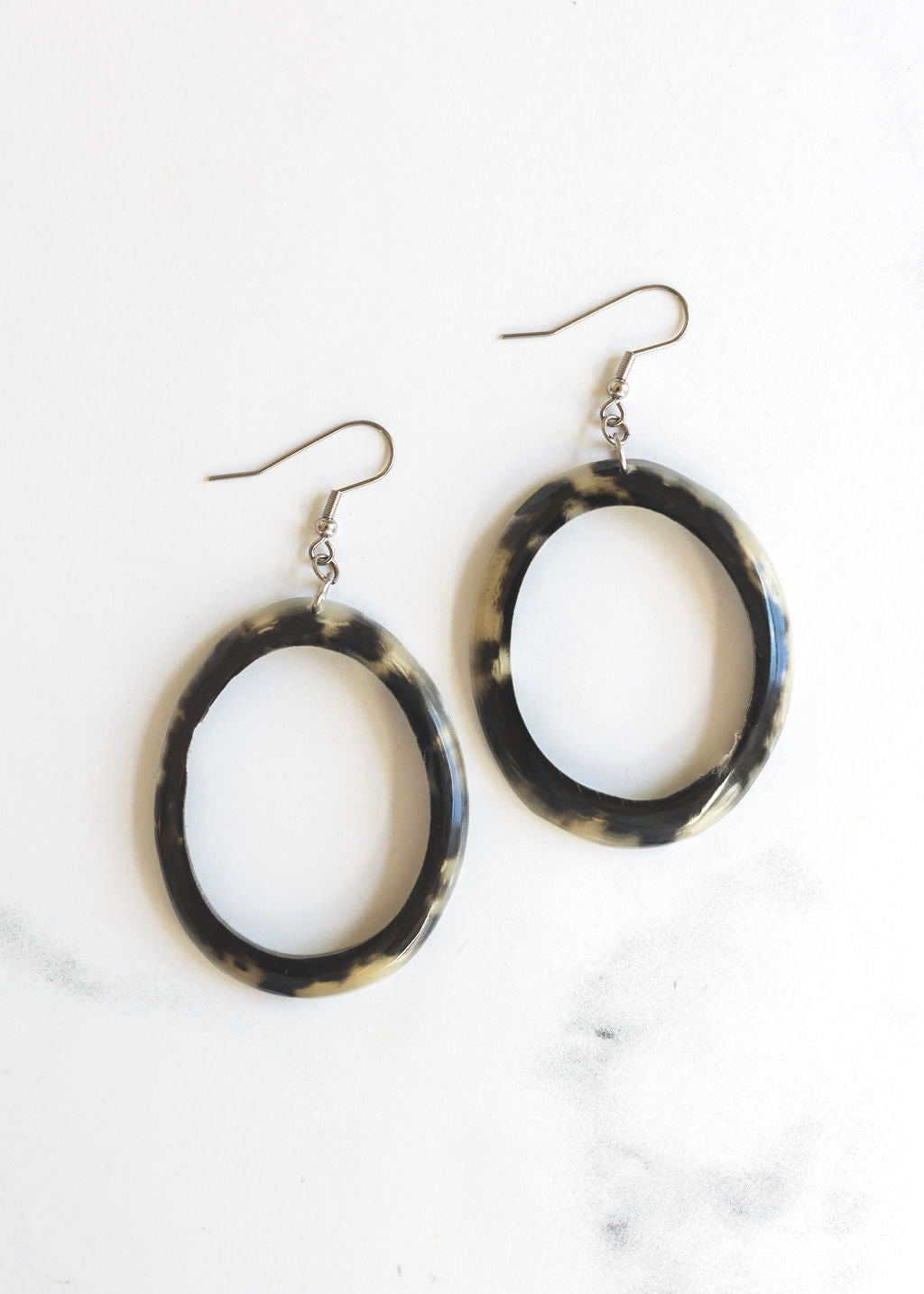 Horn Hoop Earrings
