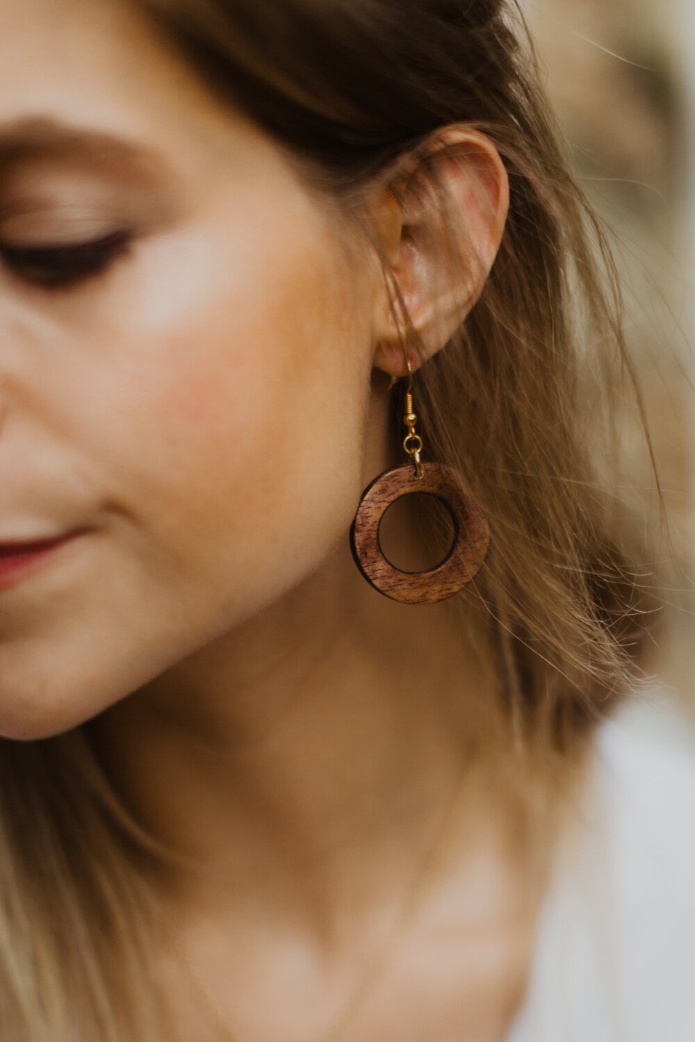 Mini Makaya Earrings - Mahogany