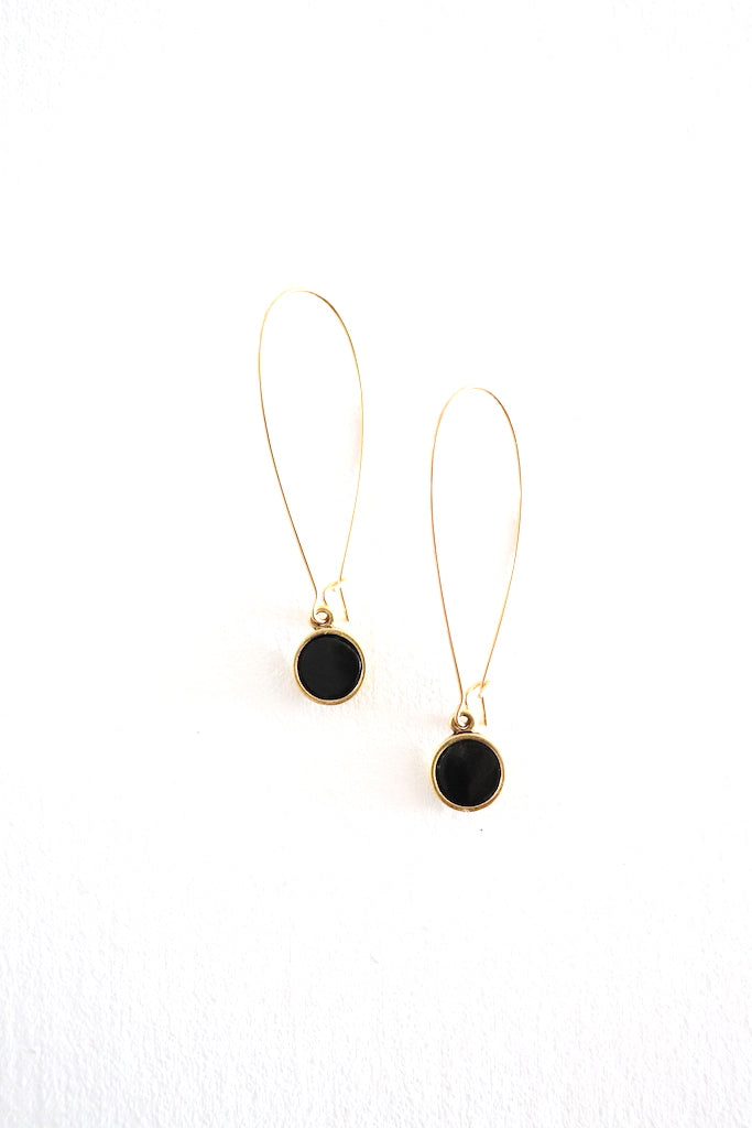 Angie Earrings - Gold Horn