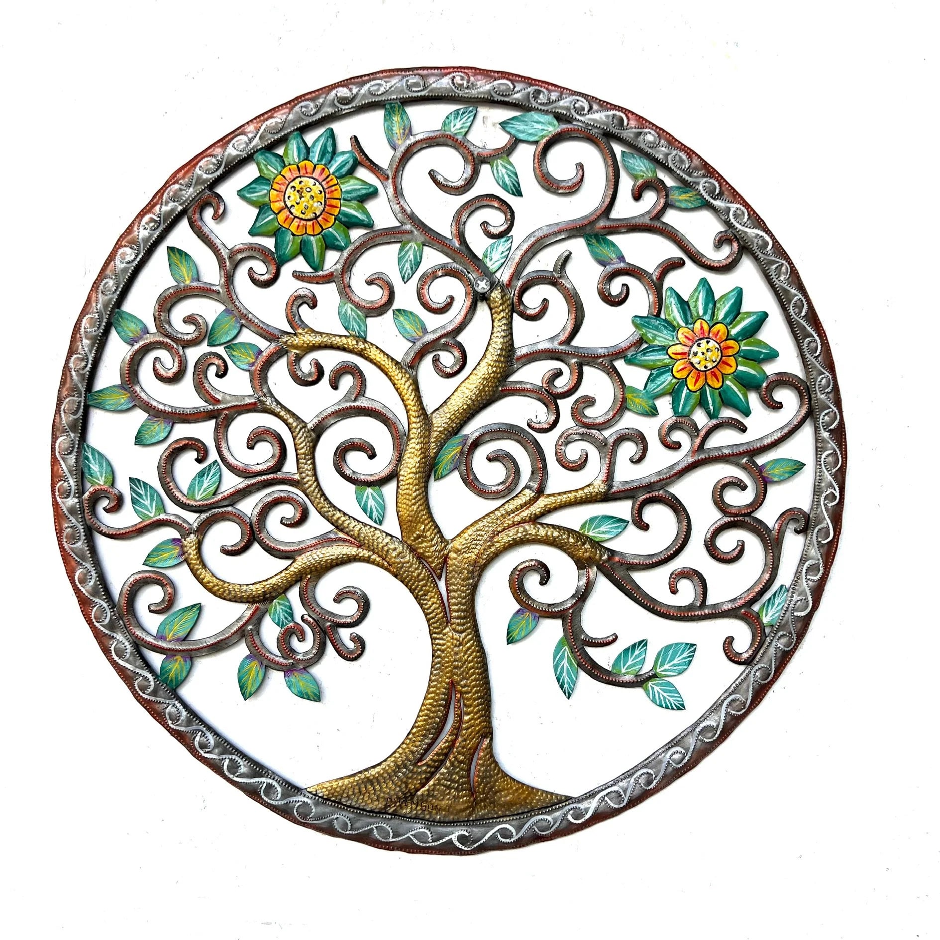 Large Circle Bronze Tree