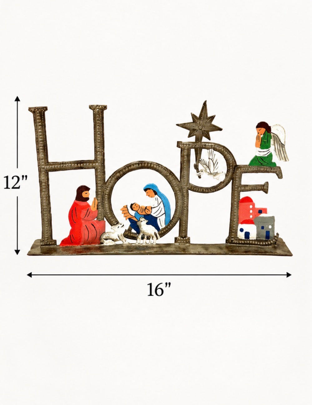 Hope Nativity Painted