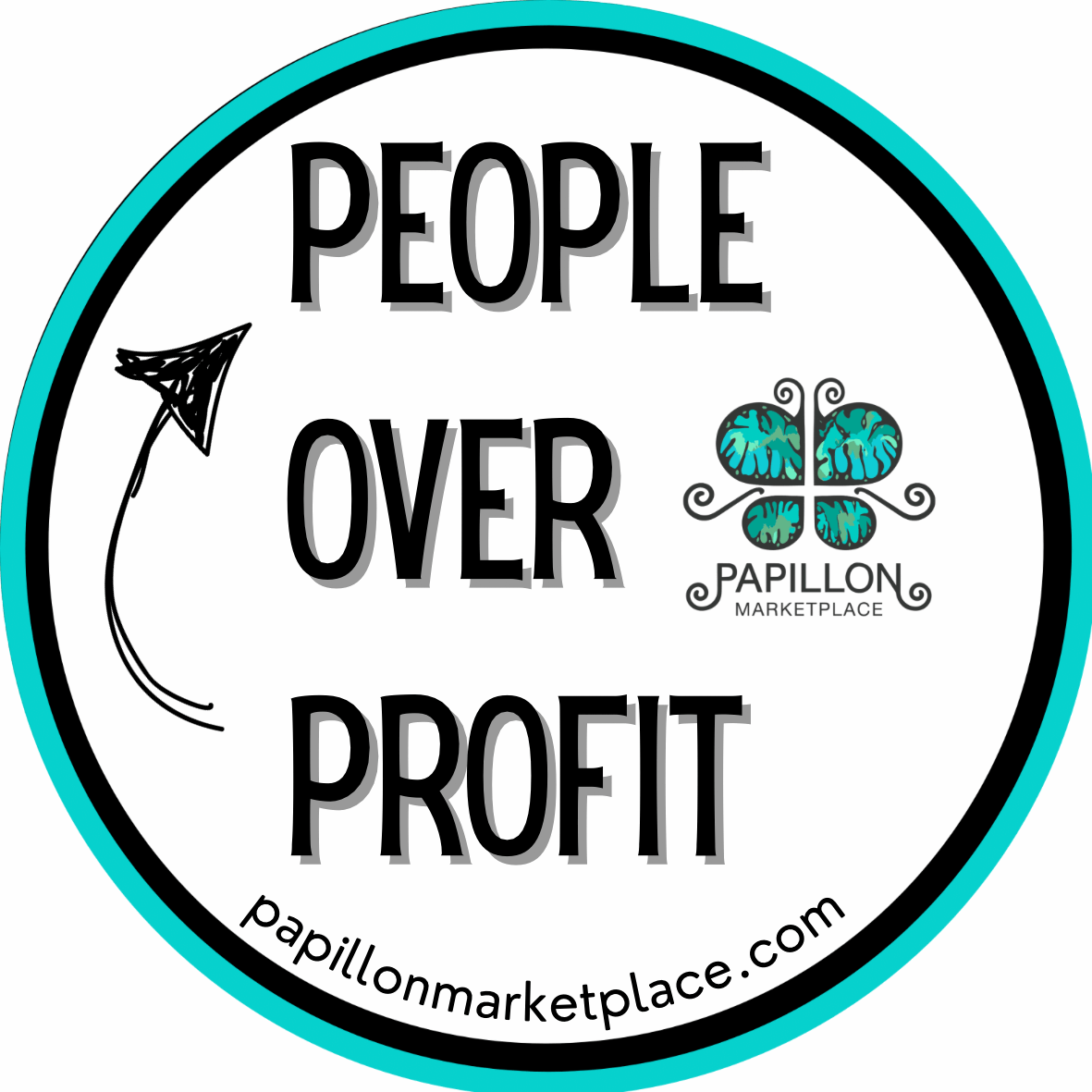 People Over Profit Sticker
