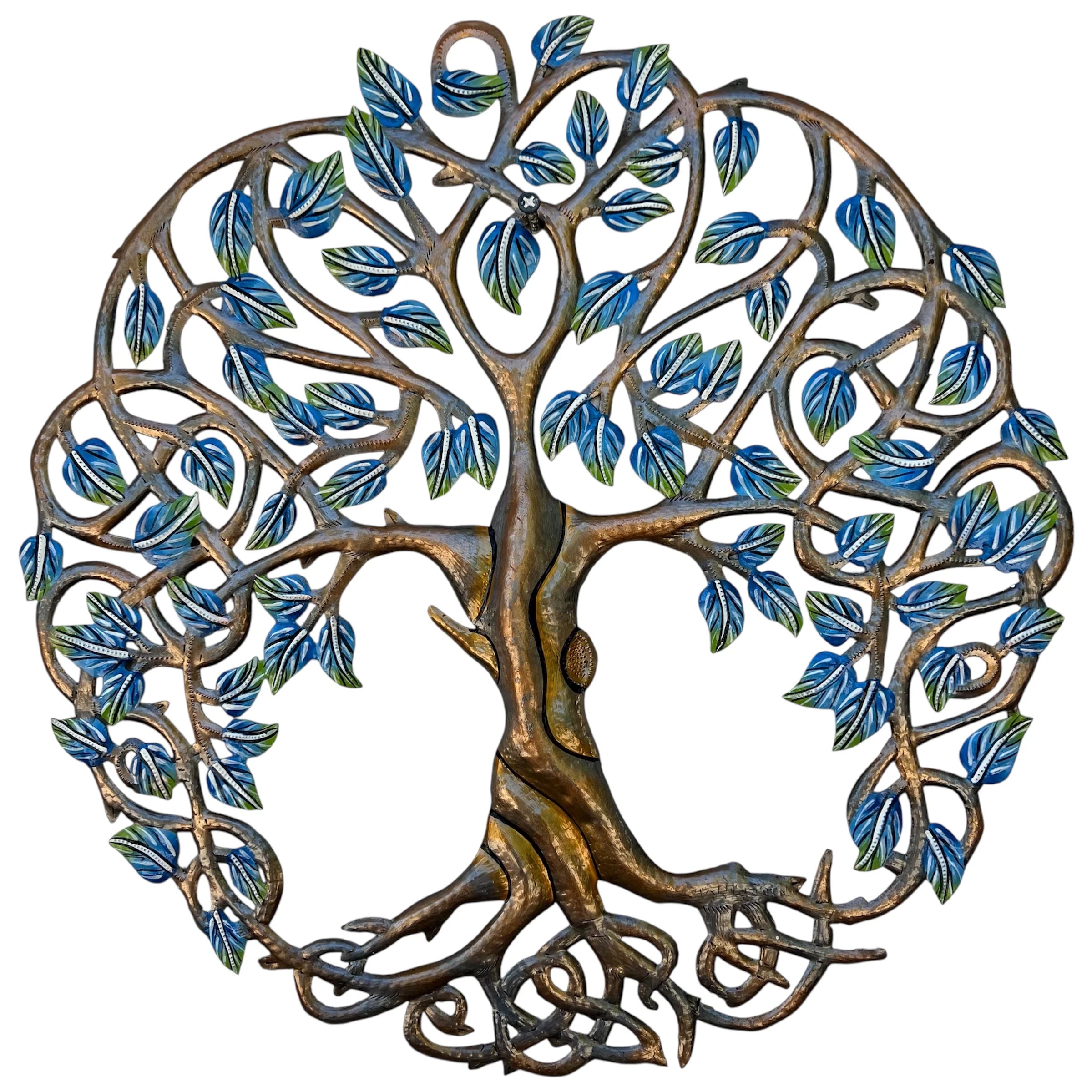Etienne - Jumbo Rooted Tree - Blue Leaf
