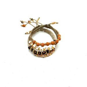 Jameson Macrame Bracelet- Terracotta