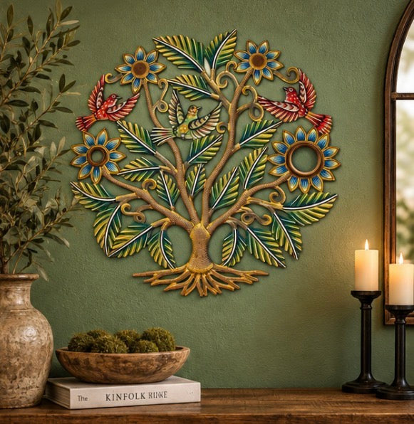 Oil Drum Top Green Leaf Tree
