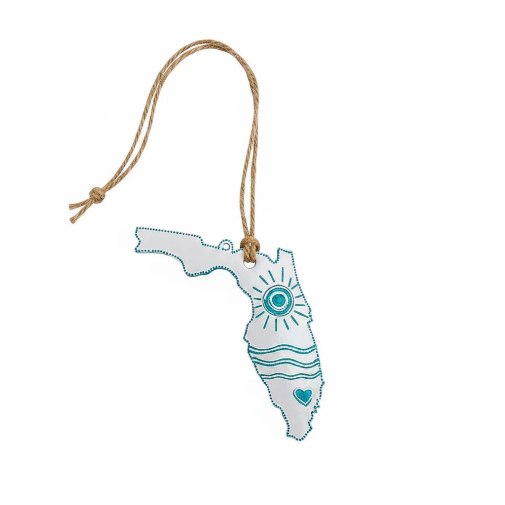 Florida With Life Sun Ornament