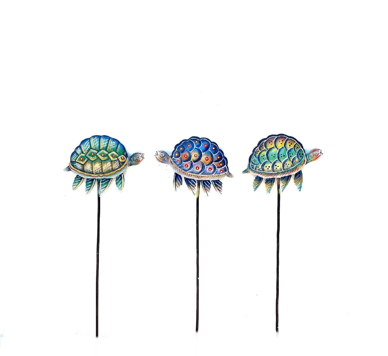 Turtle Garden Stake Set of Three (Style 2)
