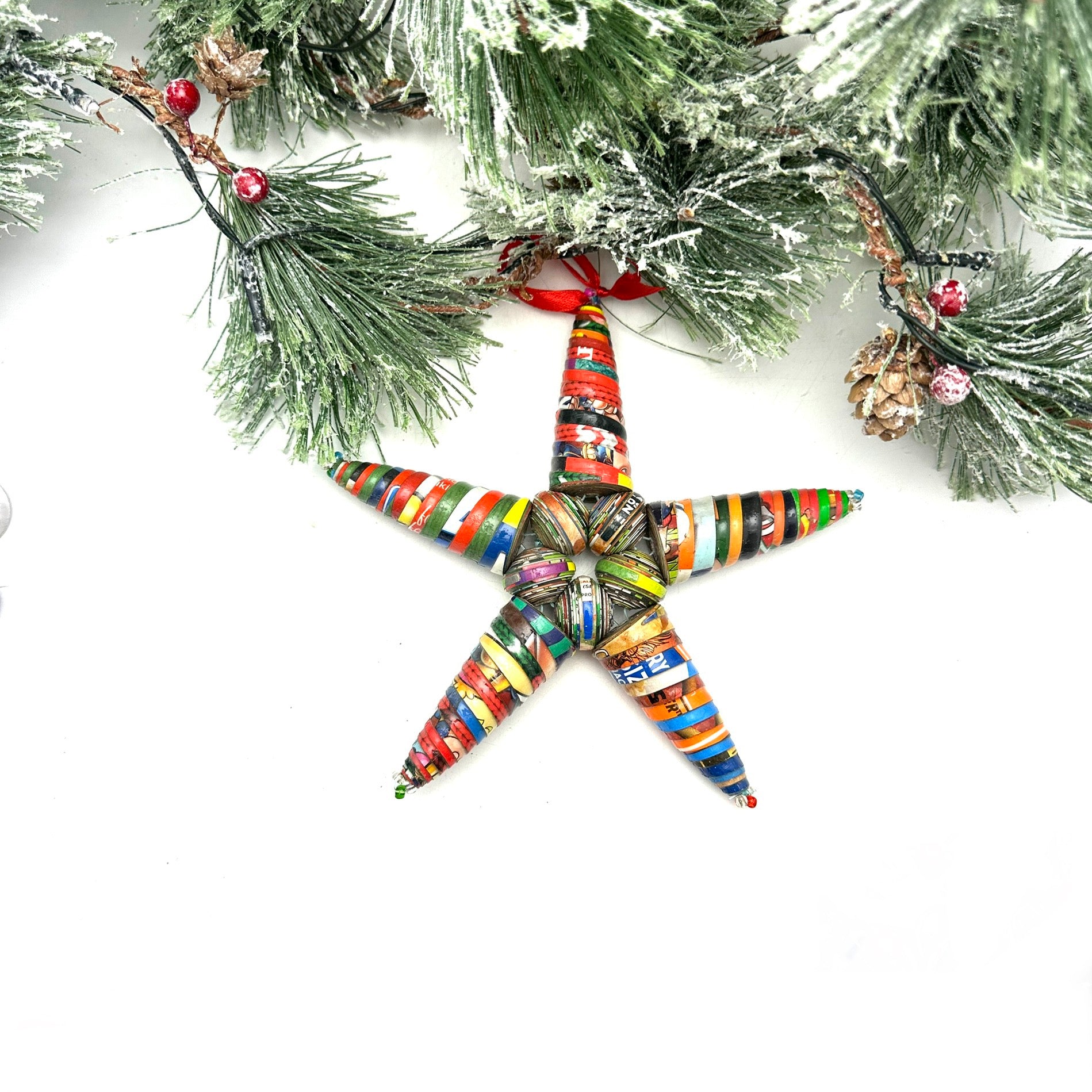 Jumbo Cereal Box Star Ornament