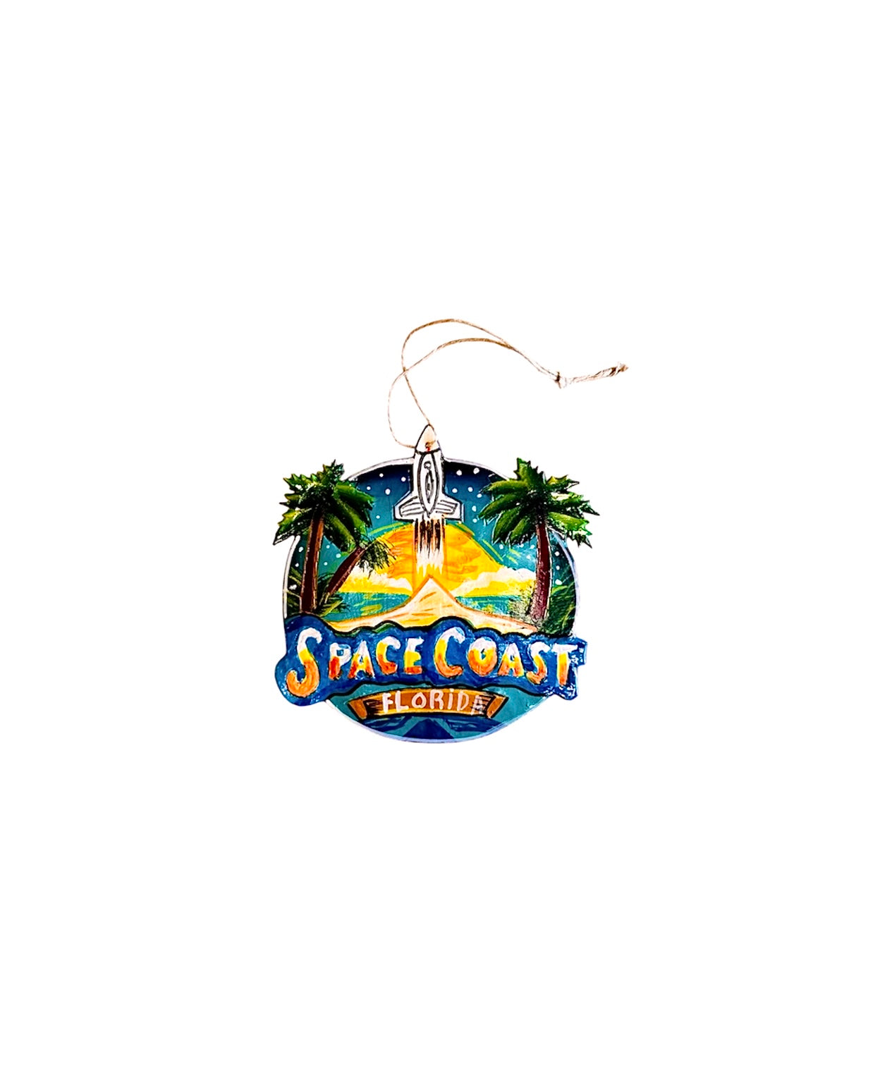 Space Coast Ornament- Painted