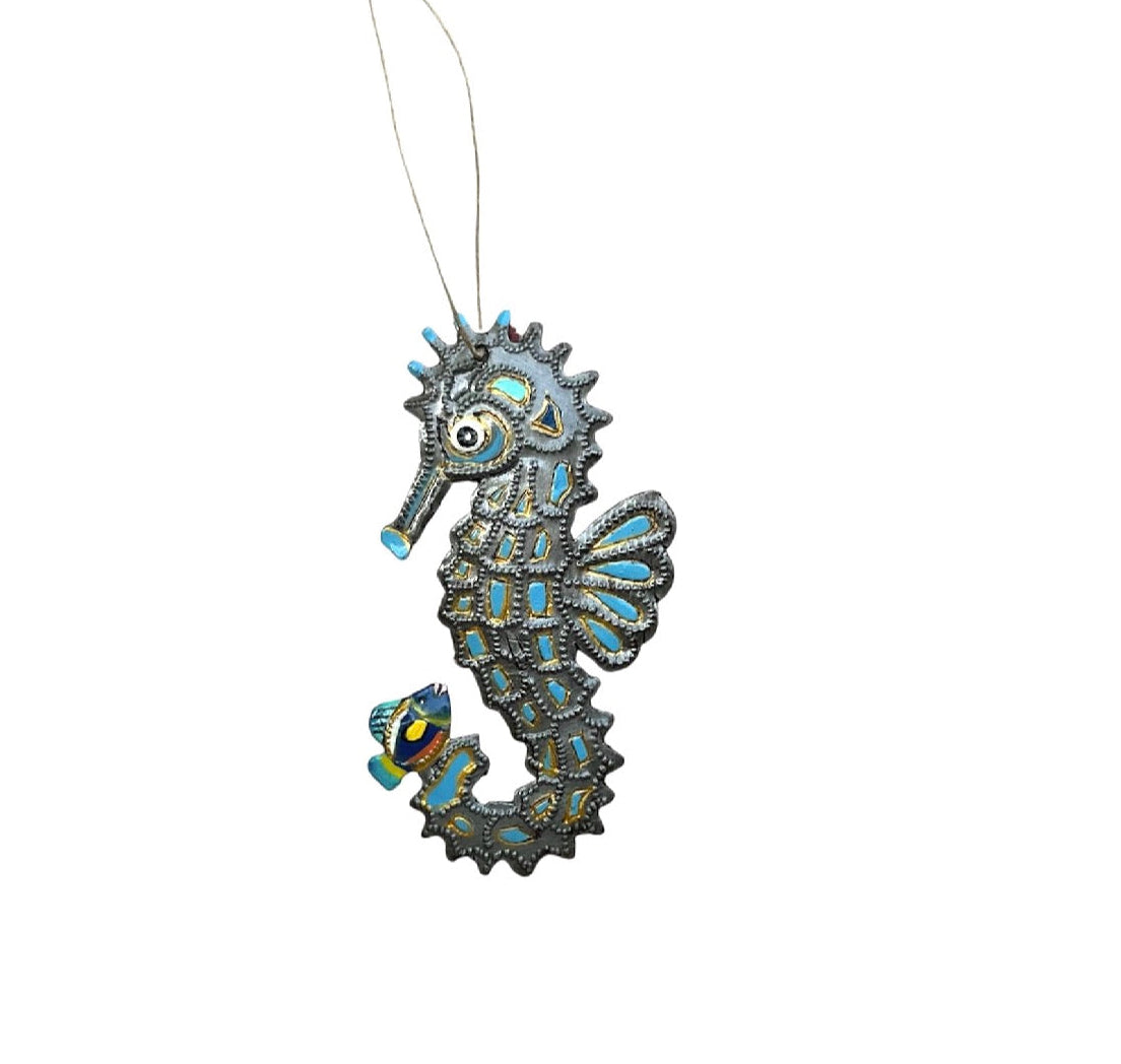Orilien Blue Seahorse Ornament