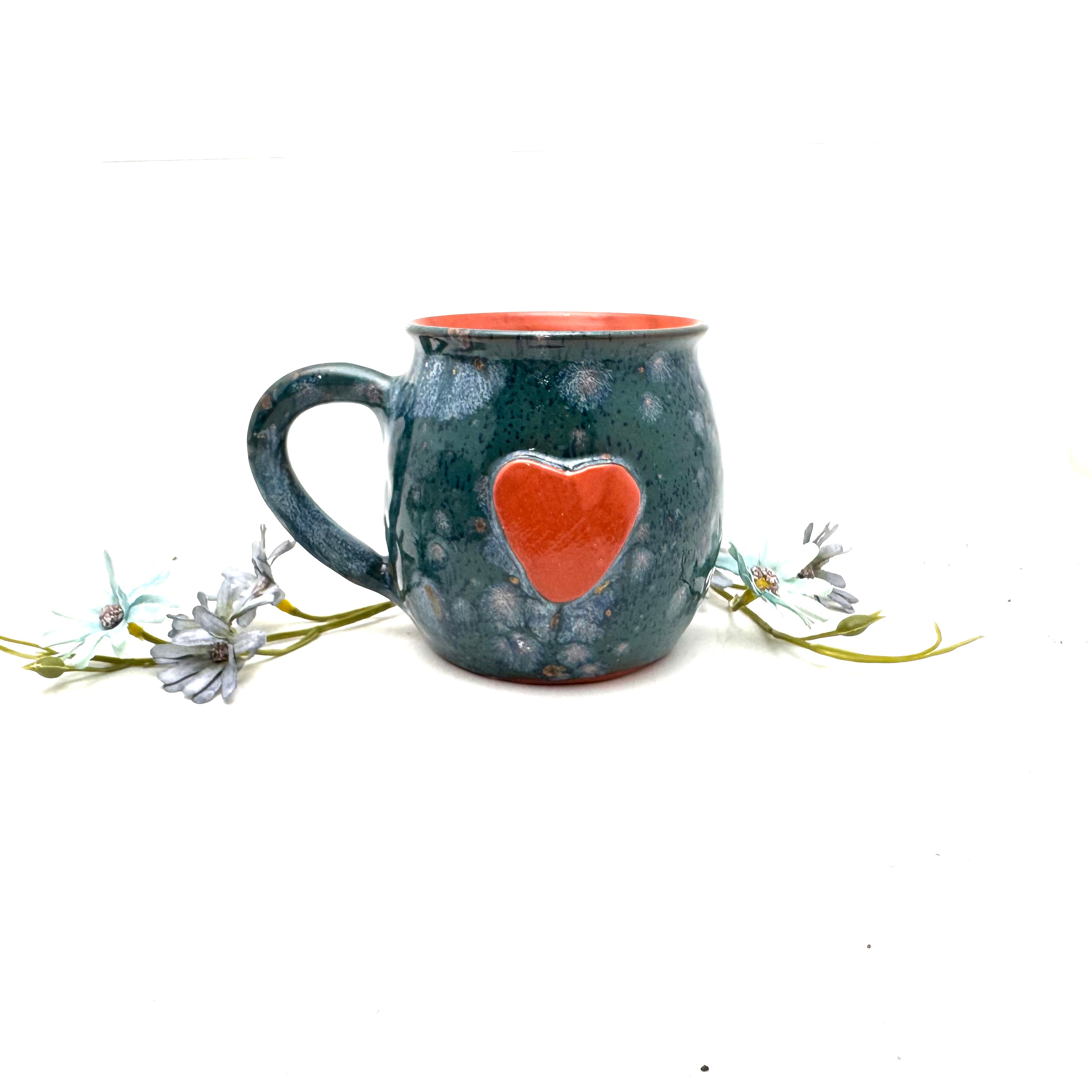 Calliope Heart Mug - Blooming Blue