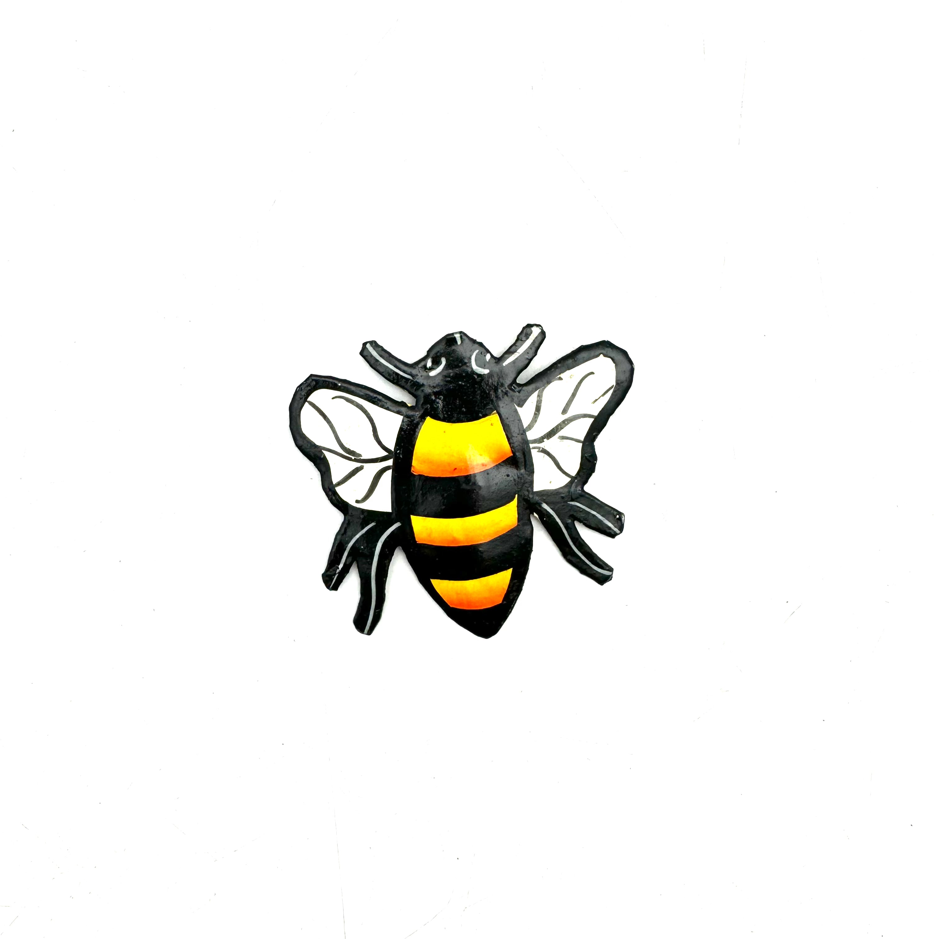 Painted Steel Drum Bee Magnet