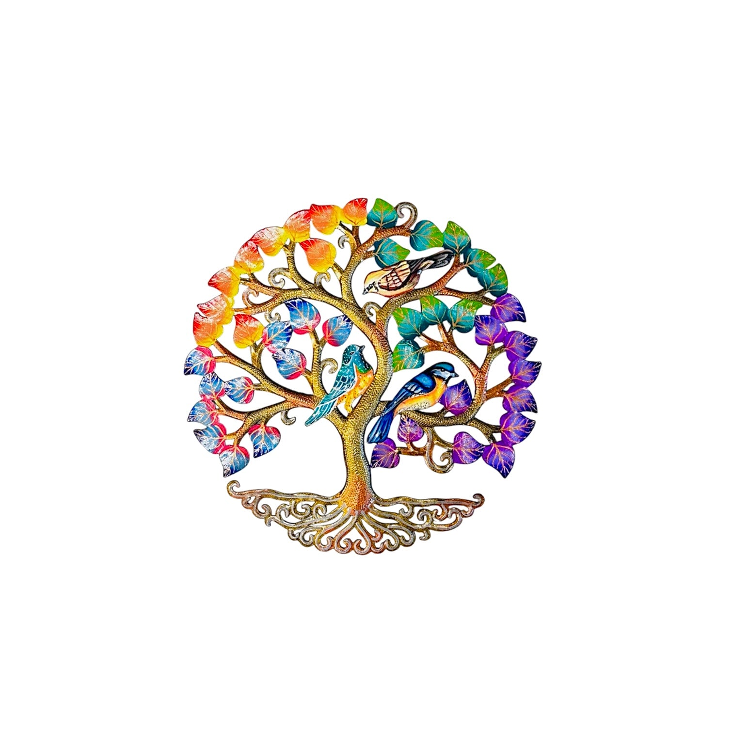 Medium Four Seasons and Birds Tree of Life