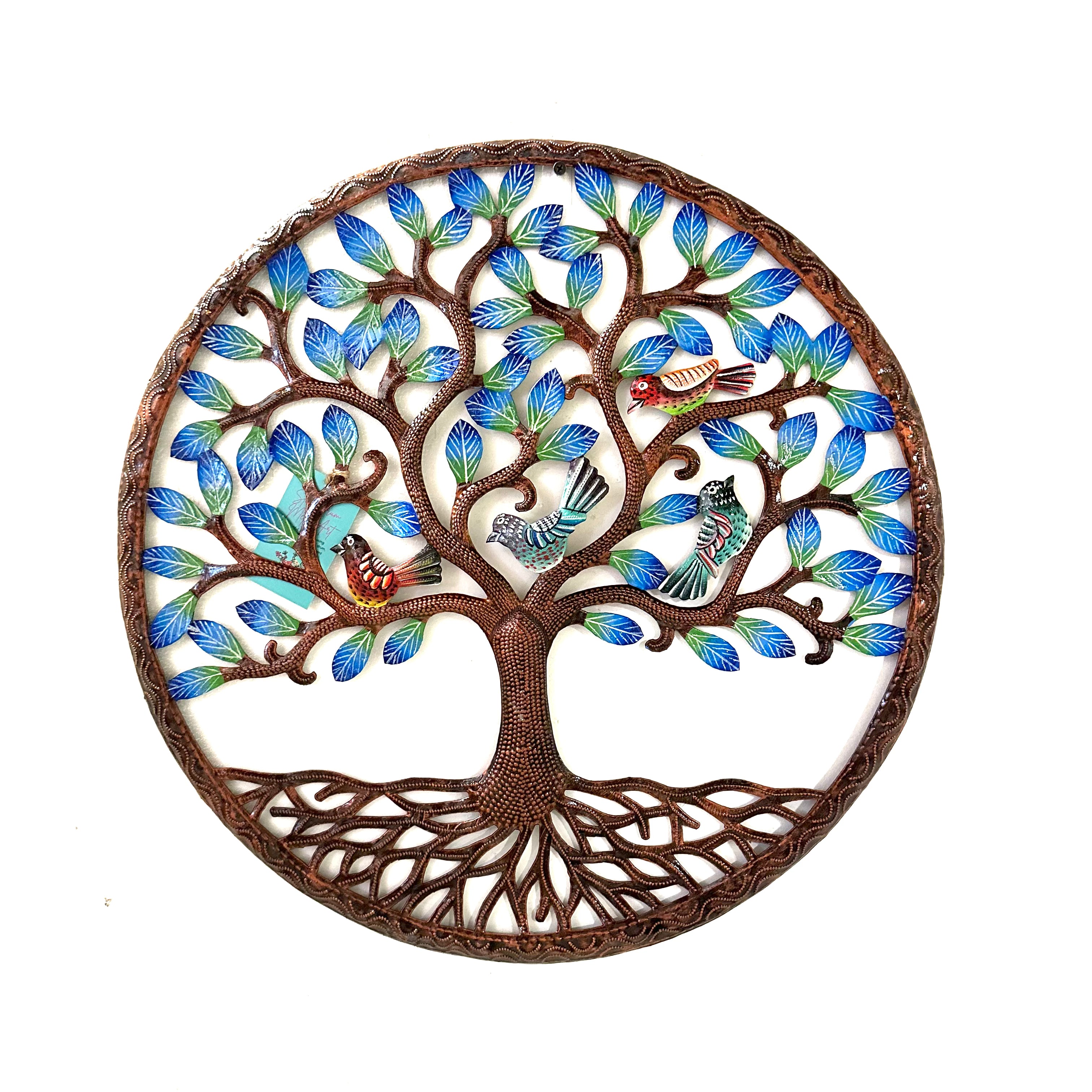 Nesmy Bronze Tree: 4 Little Birds