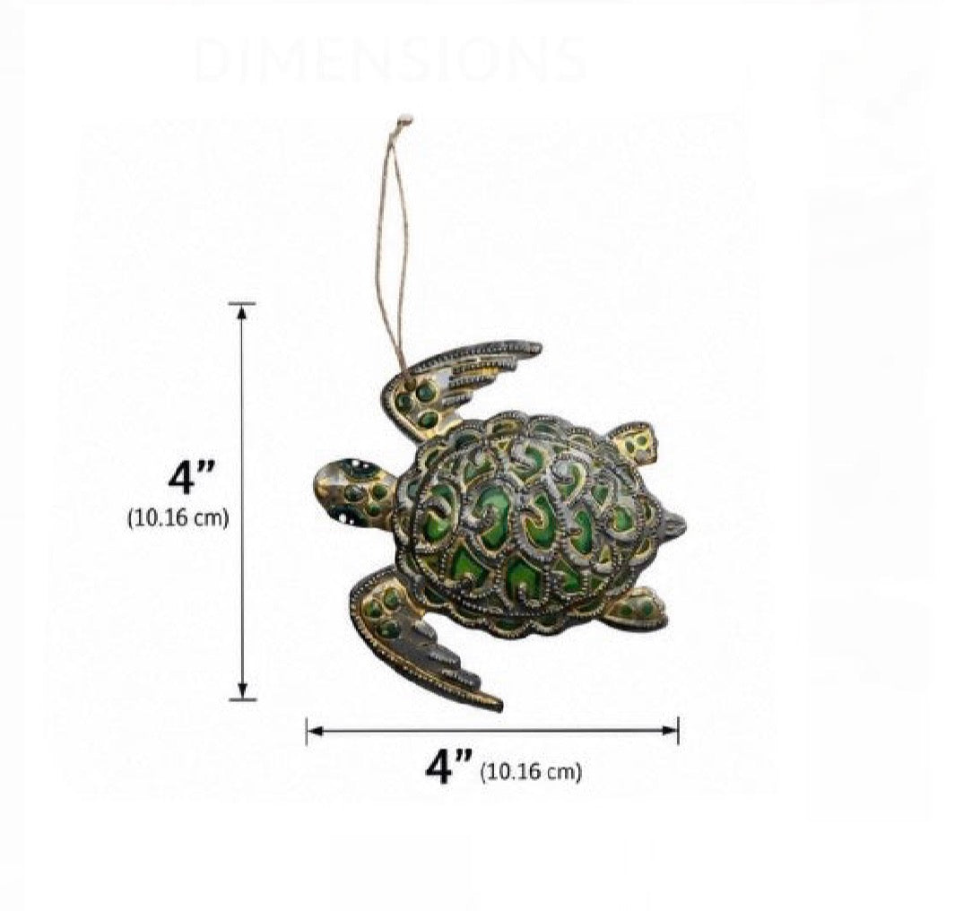 Orilien Green Turtle Ornament