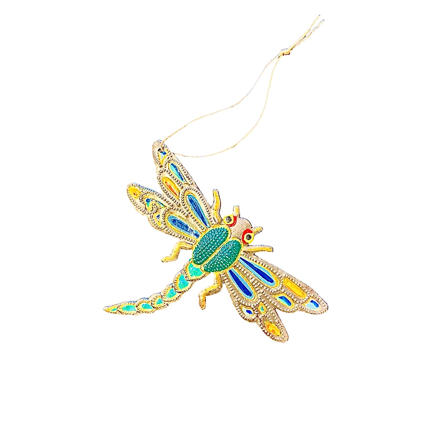 New Blue/Turquoise Dragonfly Ornament