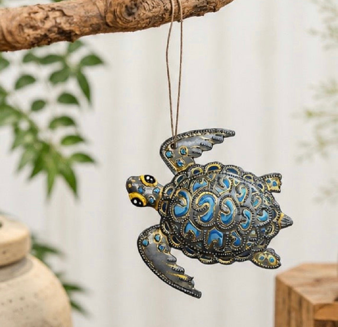 Orilien Blue Turtle Ornament