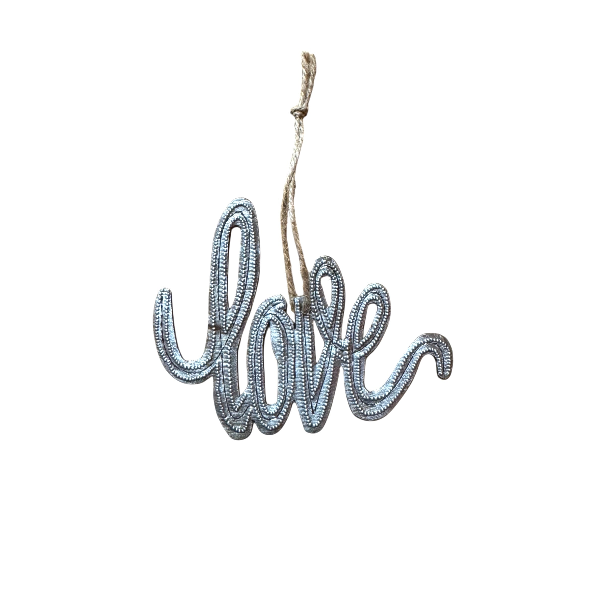 Love Ornament- Cursive