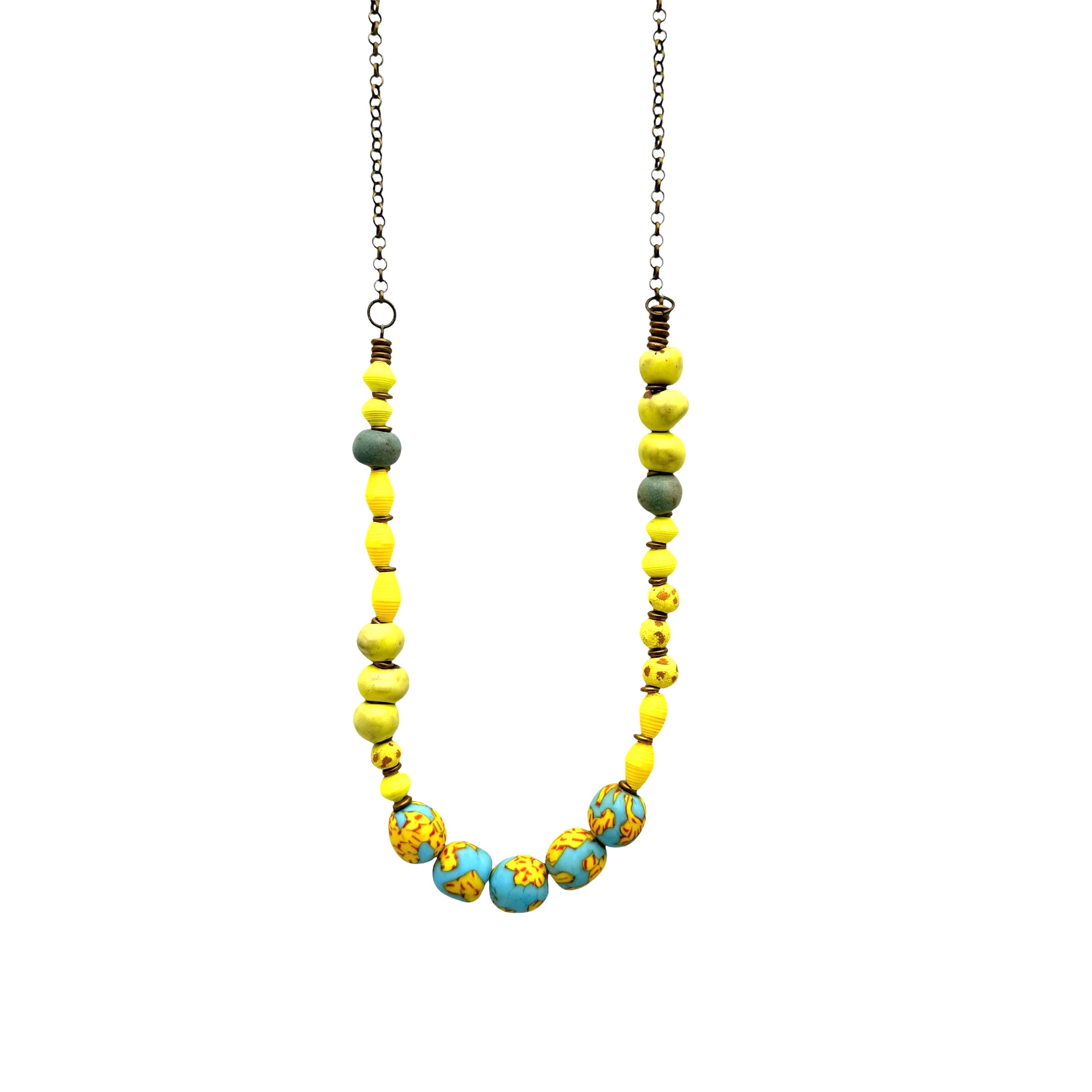 Emily Necklace - Yellow