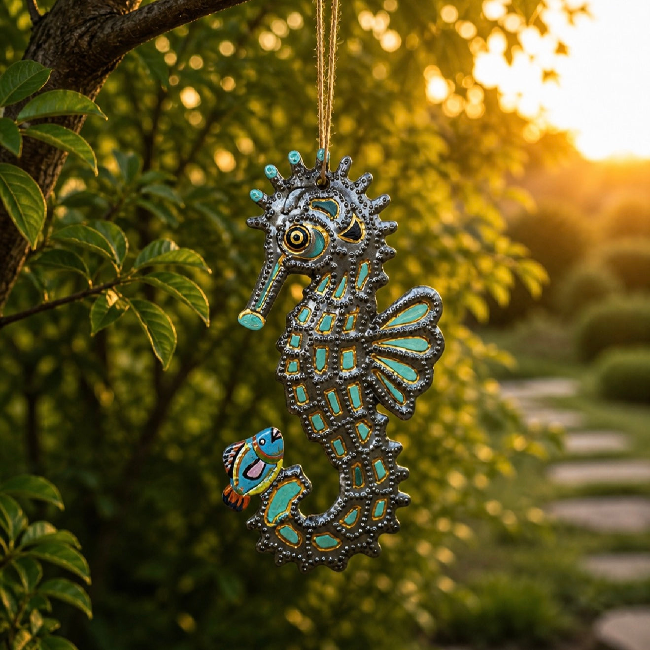Orilien Turquoise Seahorse Ornament