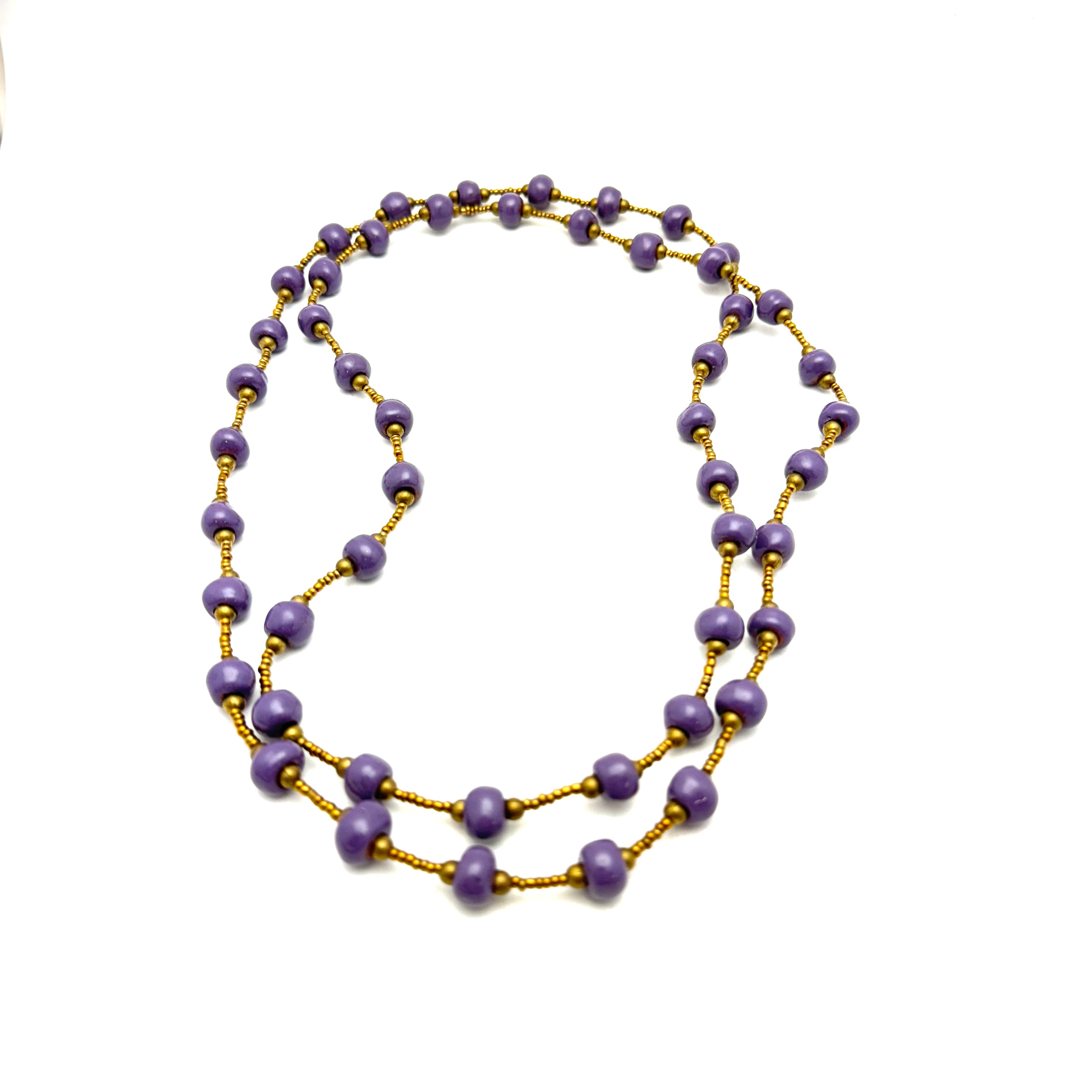 Purple Rope Necklace