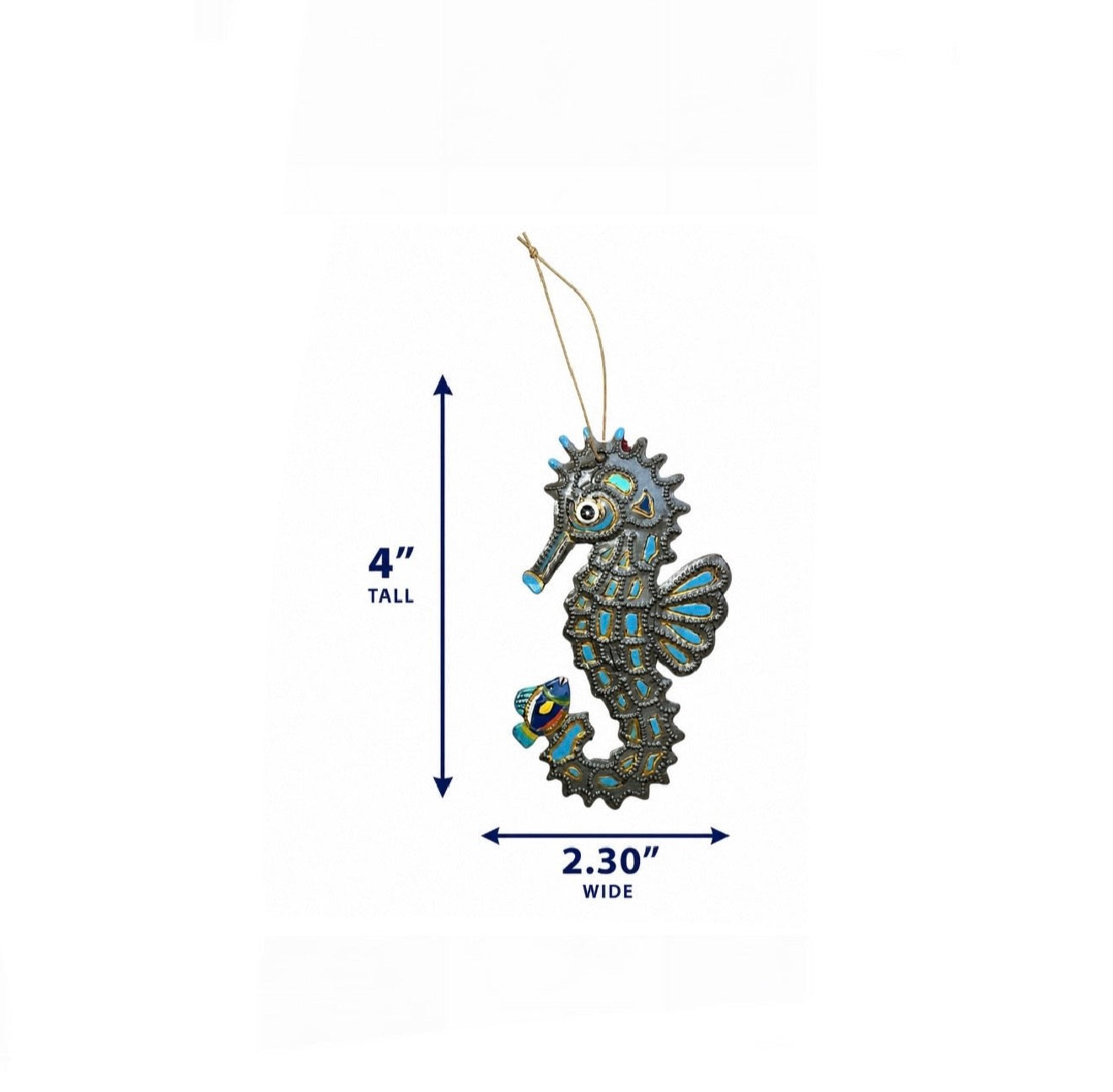 Orilien Blue Seahorse Ornament