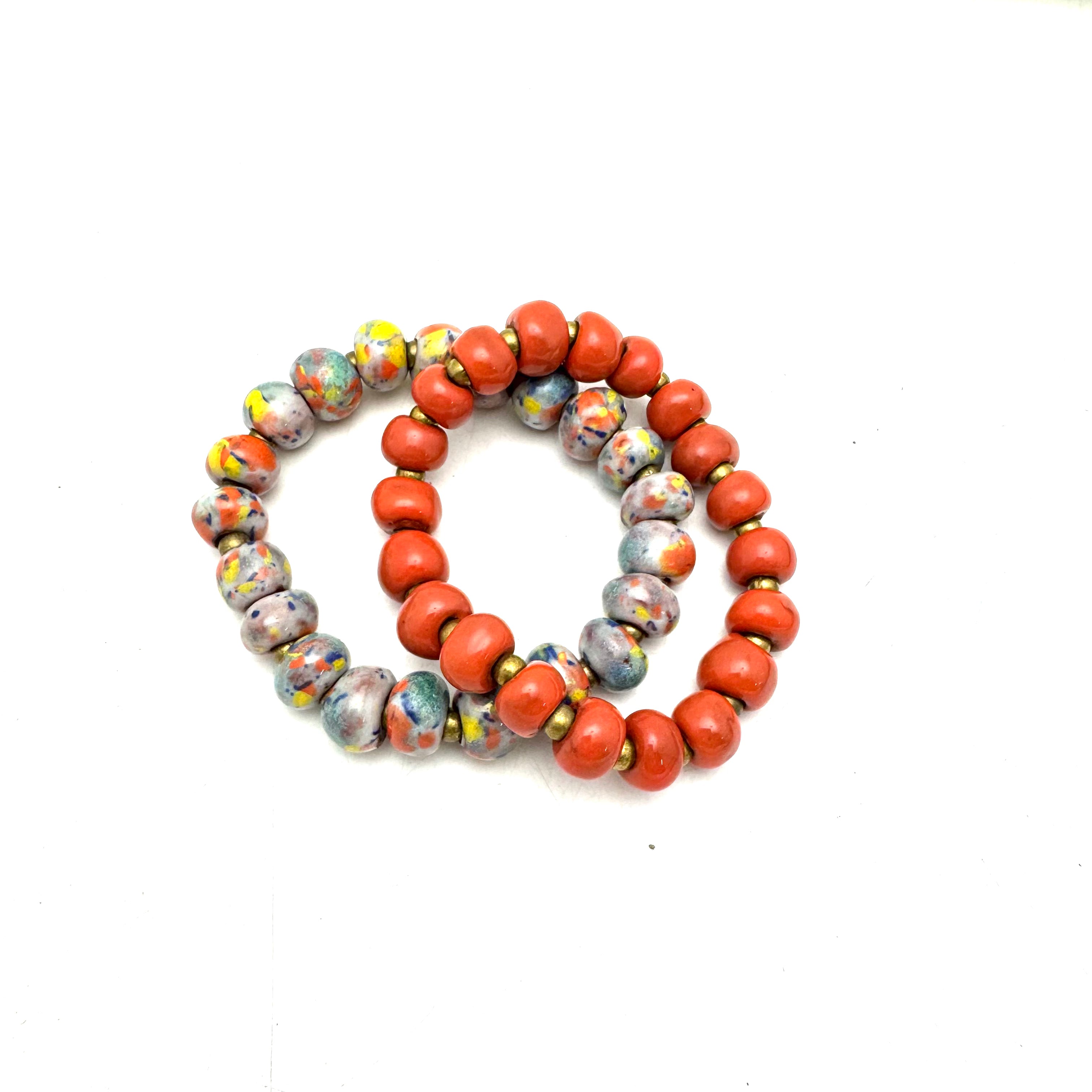 Orange Sprinkles Bracelet Set