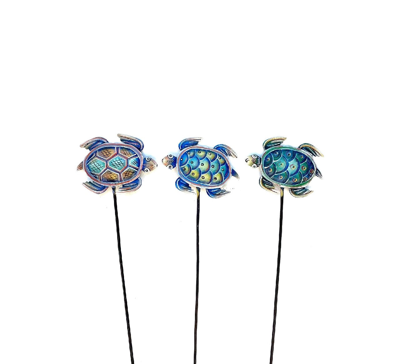 Turtle Garden Stake Set of Three