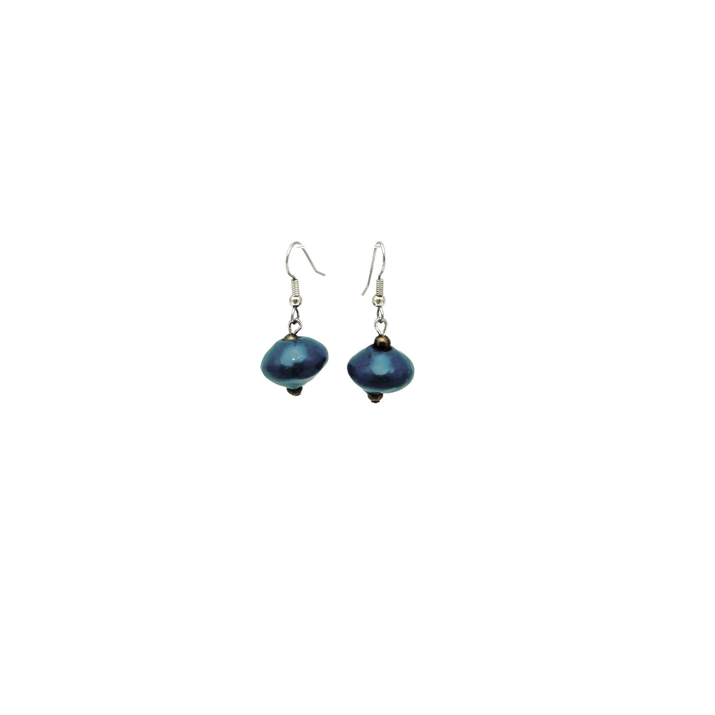 Teal Saucer Earring