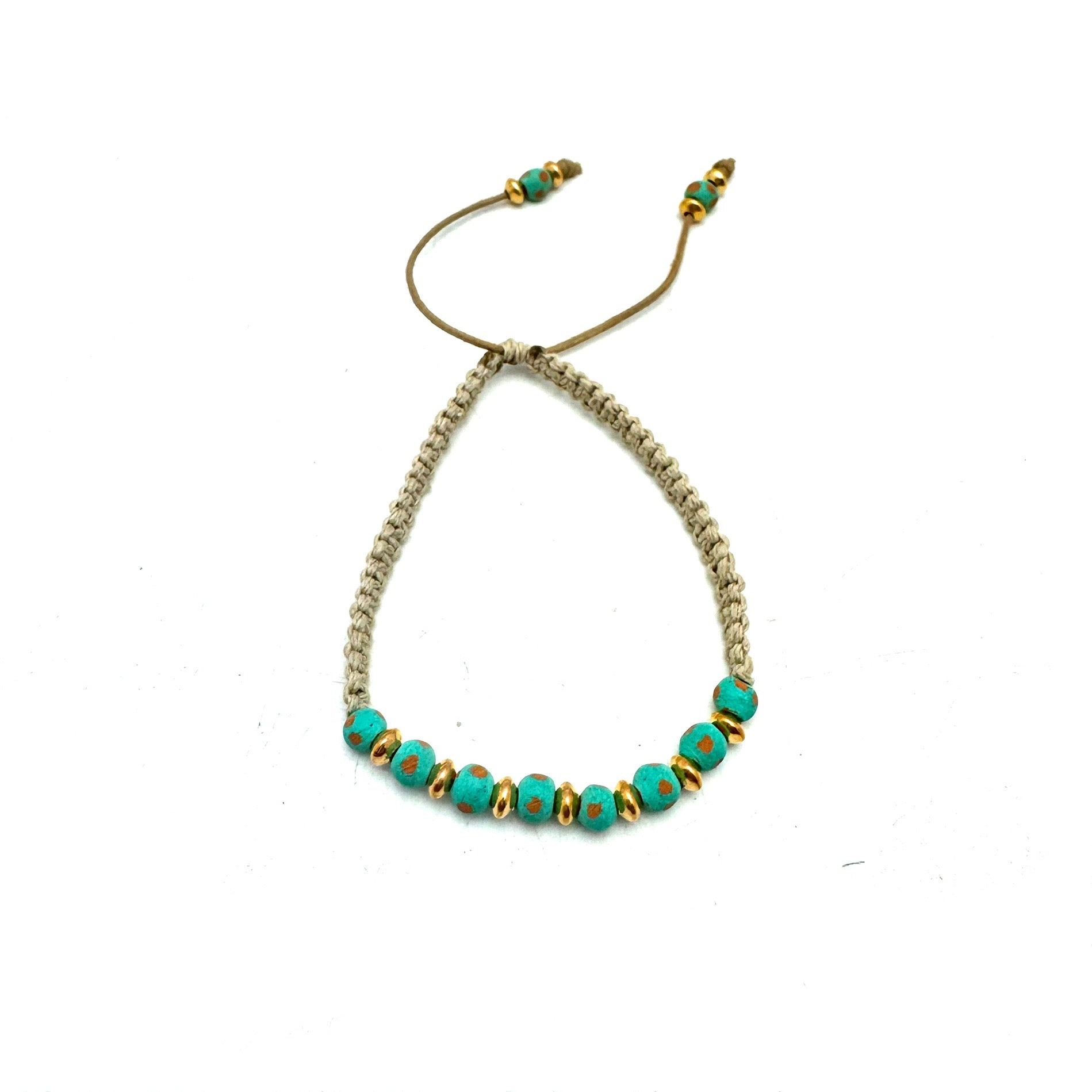 Jameson Macrame Bracelet- Turquoise