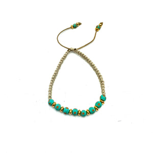 Jameson Macrame Bracelet- Turquoise