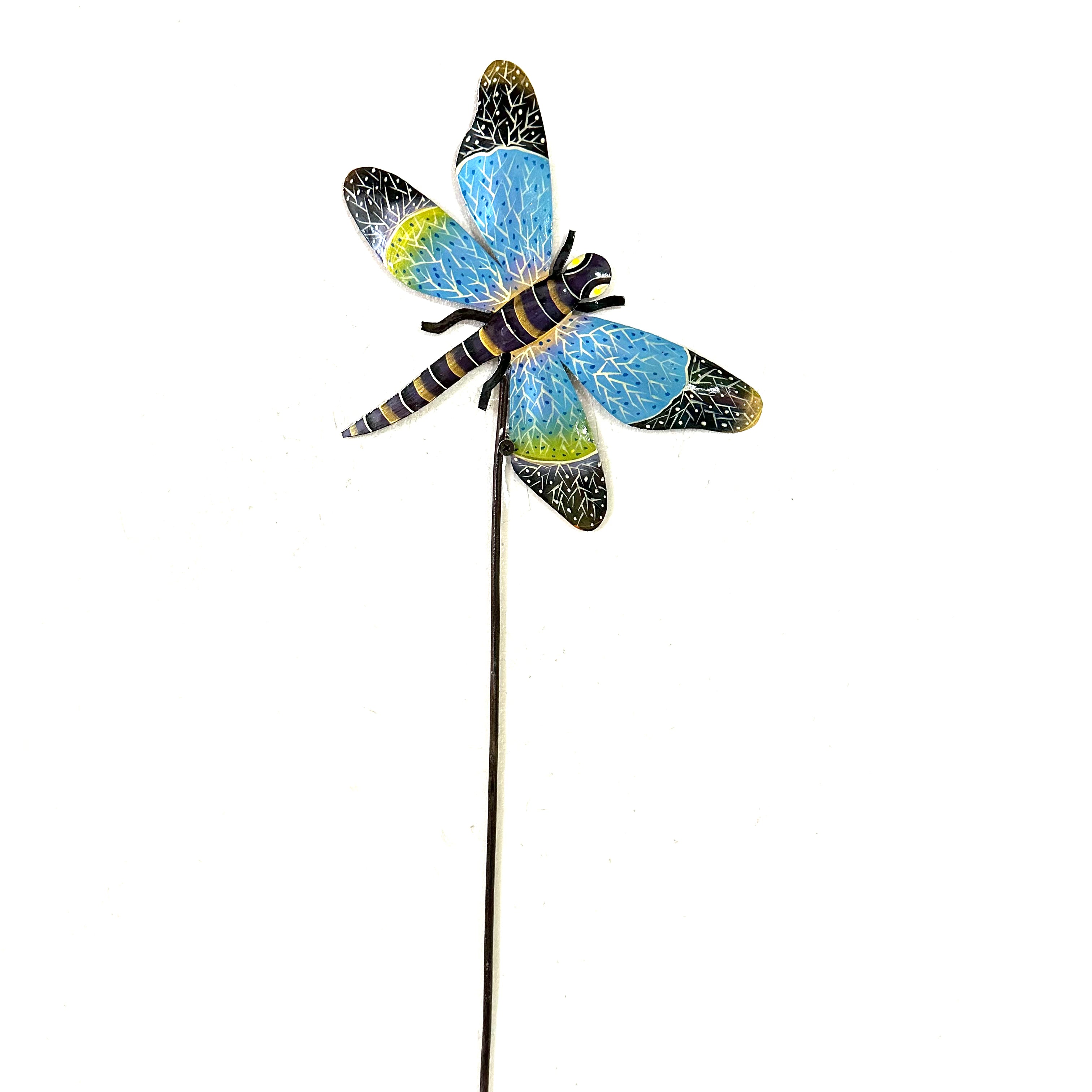 Sweet Light Blue Dragonfly Garden Stake