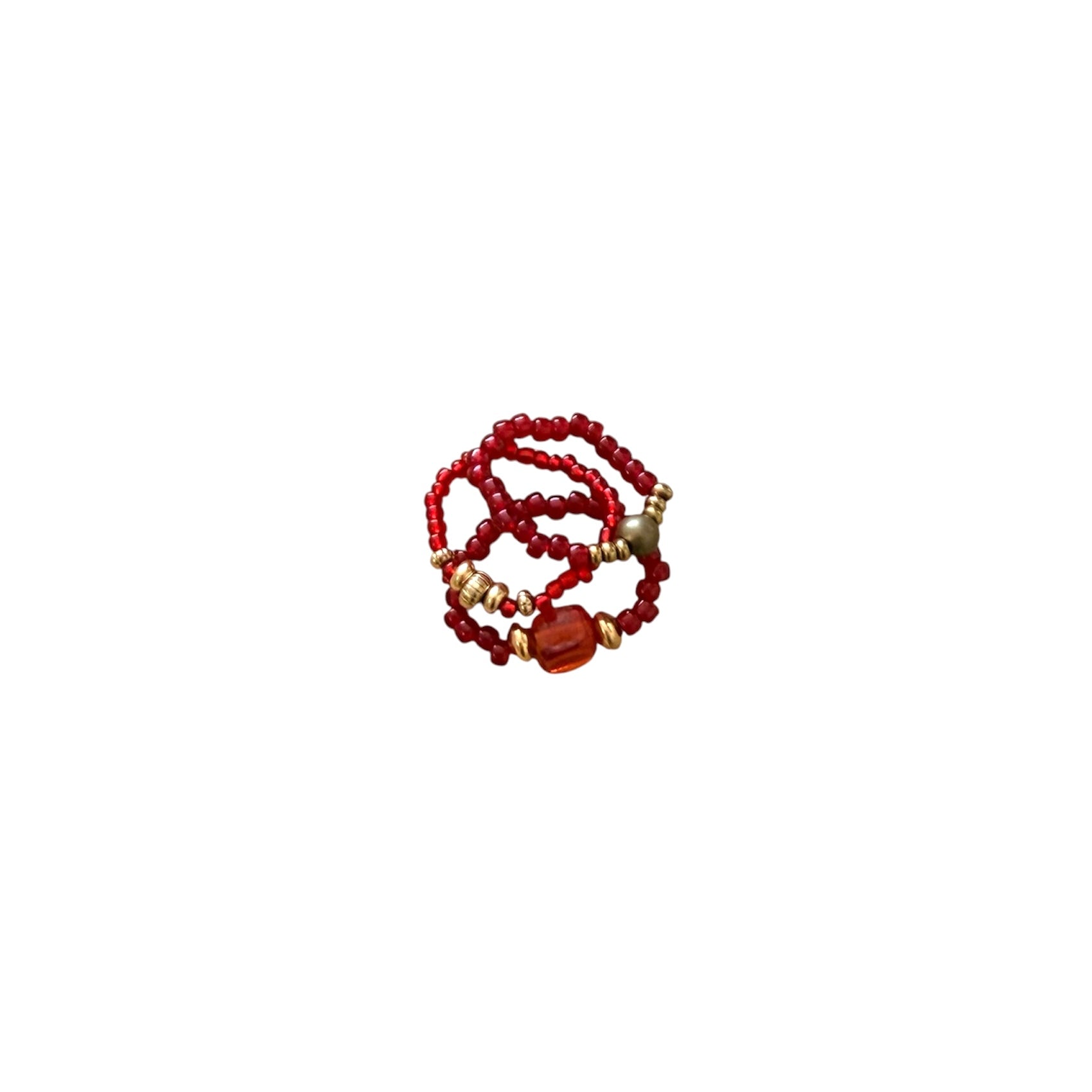 Ruby Stacker Rings- Set of 3