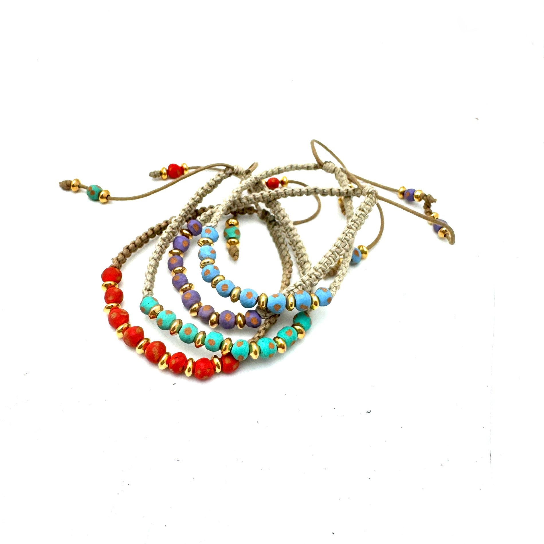 Jameson Macrame Bracelet - Light Blue