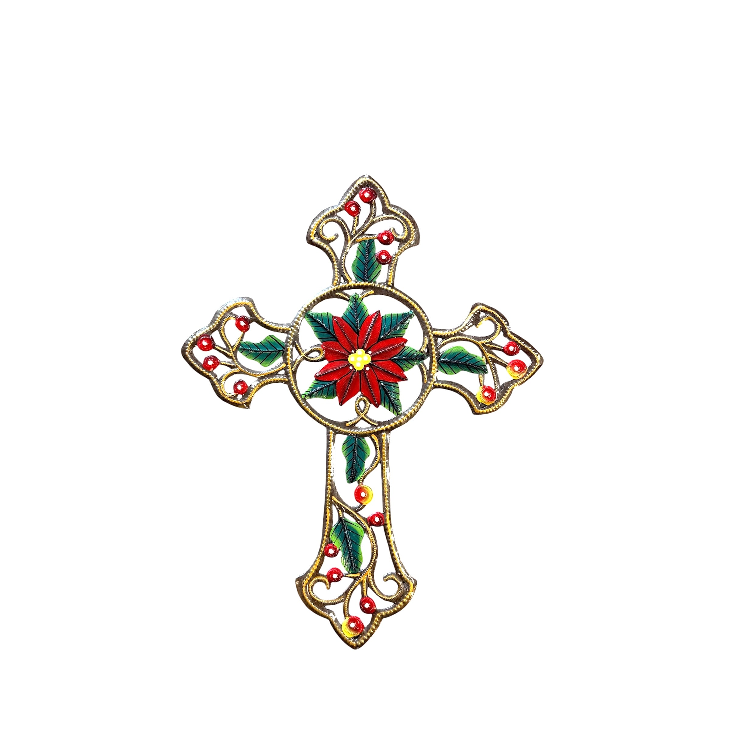 Cross- Christmas Floral