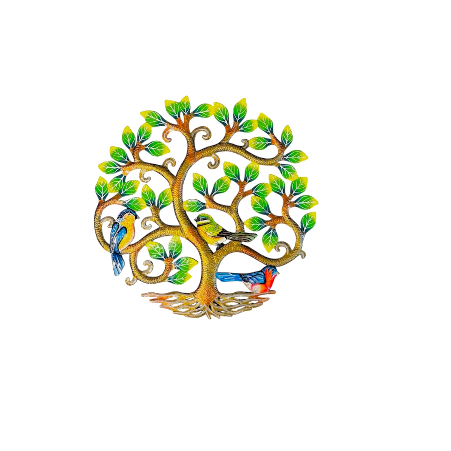Medium Spring Leaves and Birds Tree of Life
