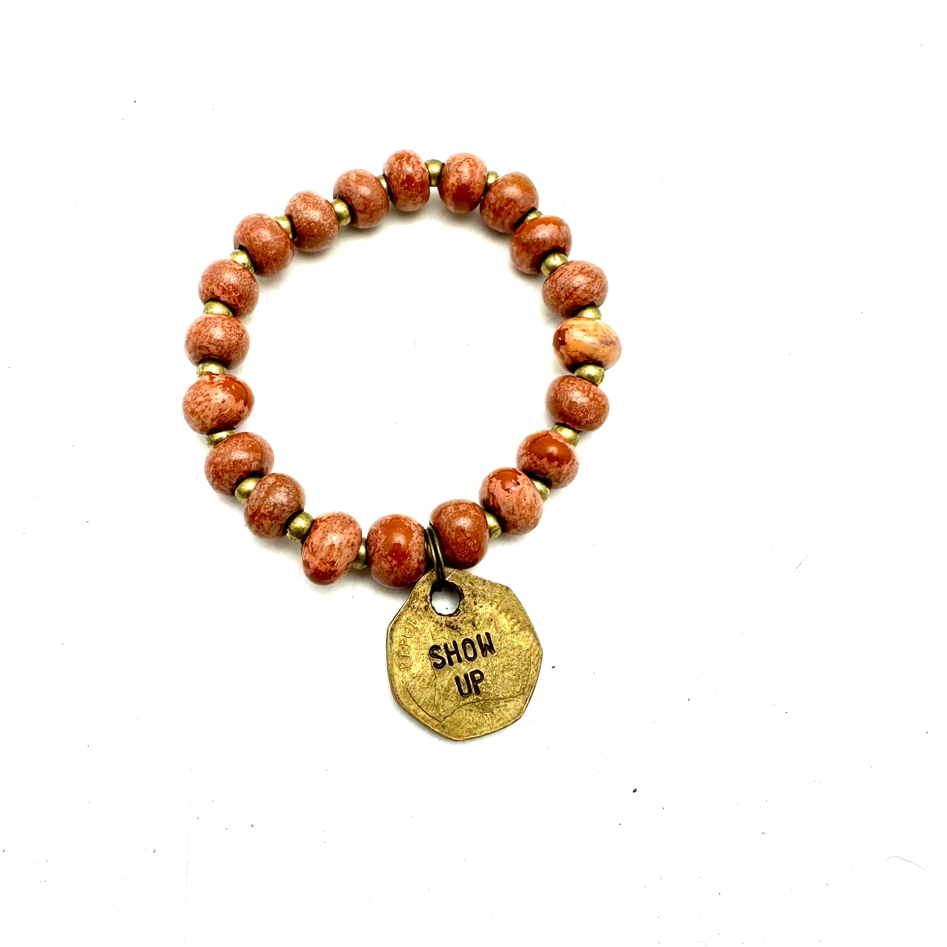 Ceramic Coin Bracelet - Show Up