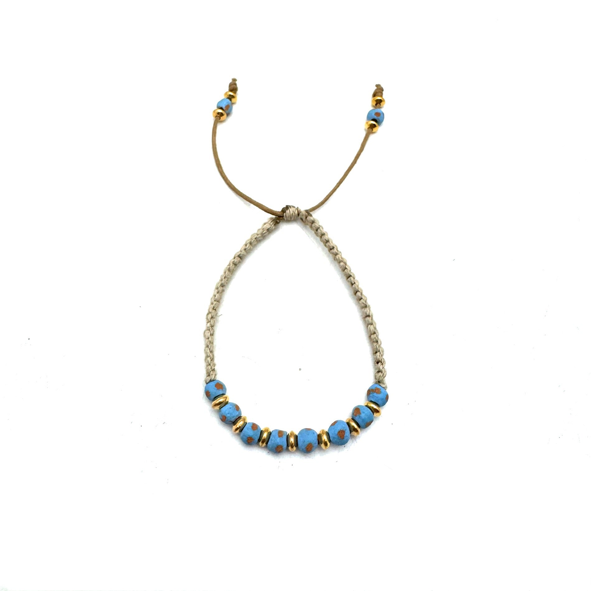 Jameson Macrame Bracelet - Light Blue