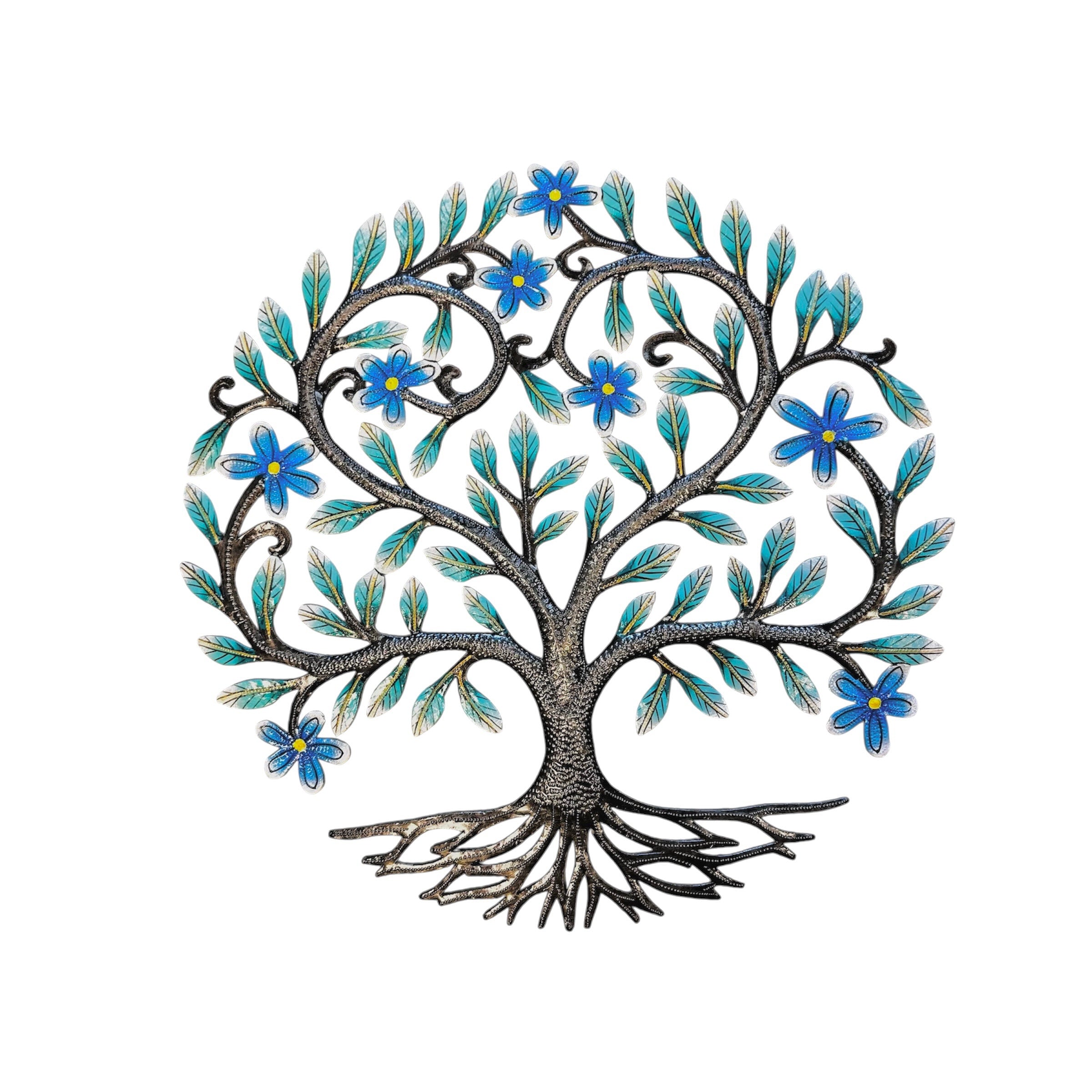 Blue Flowers Tree of Life