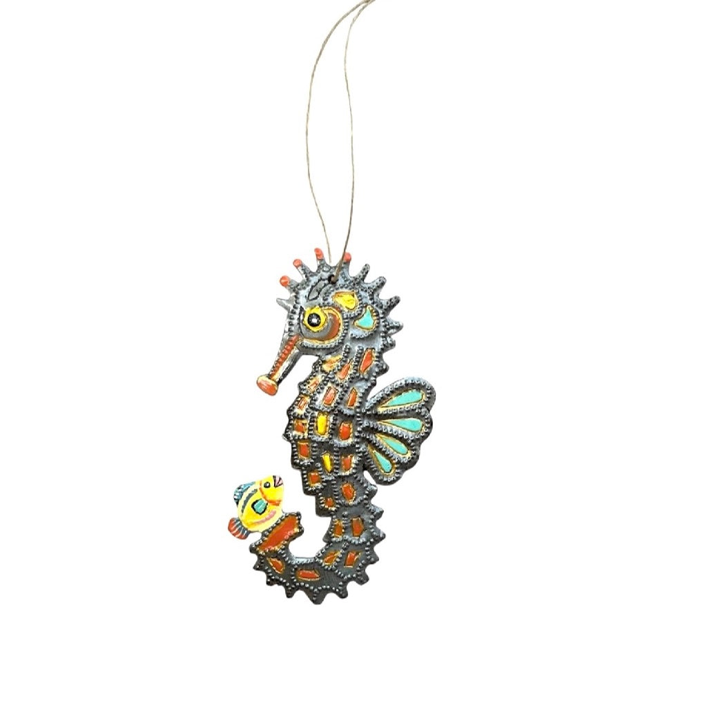 Orilien Orange Seahorse Ornament